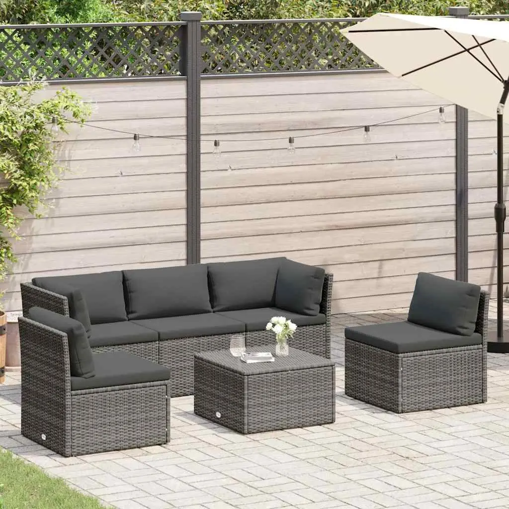 4 Piece Garden Sofa Set with Cushions
