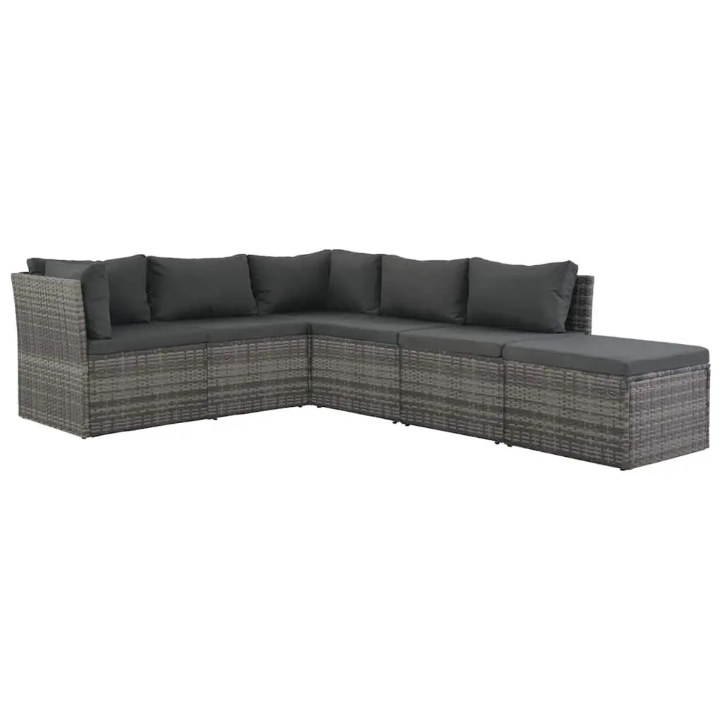 4 Piece Garden Sofa Set with Cushions