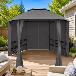 Hexagonal Pavilion Tent Dimensions: 360 x 265 cm, Rust-Resistant