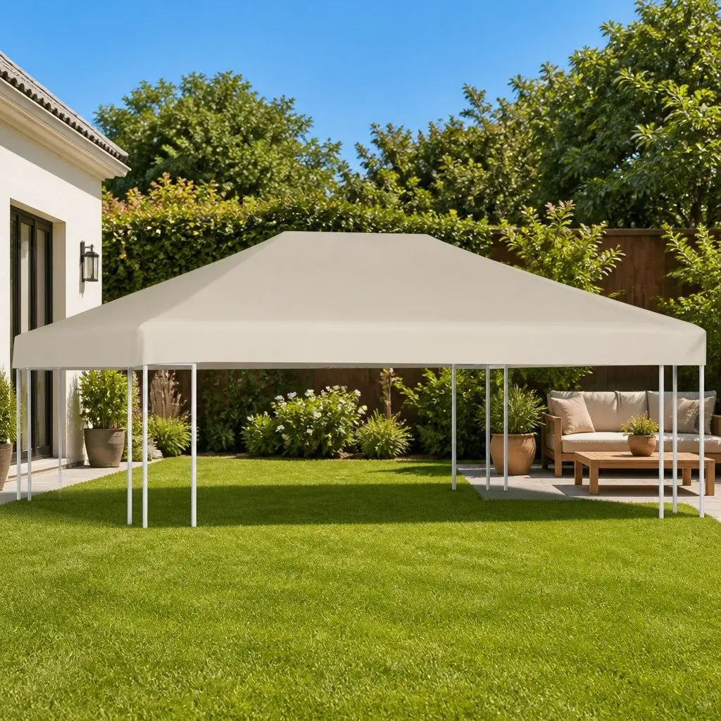 Gazebo Top Cover Outdoor Use 4x3 m Beige