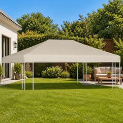 Gazebo Top Cover Specifications: 4x3 m, Beige, 310 g/m²