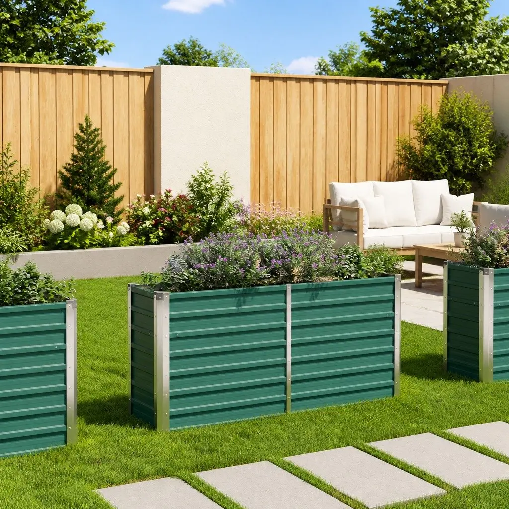 Raised Garden Bed Outdoor Planter Box Vegetables Flowers Herbs Container