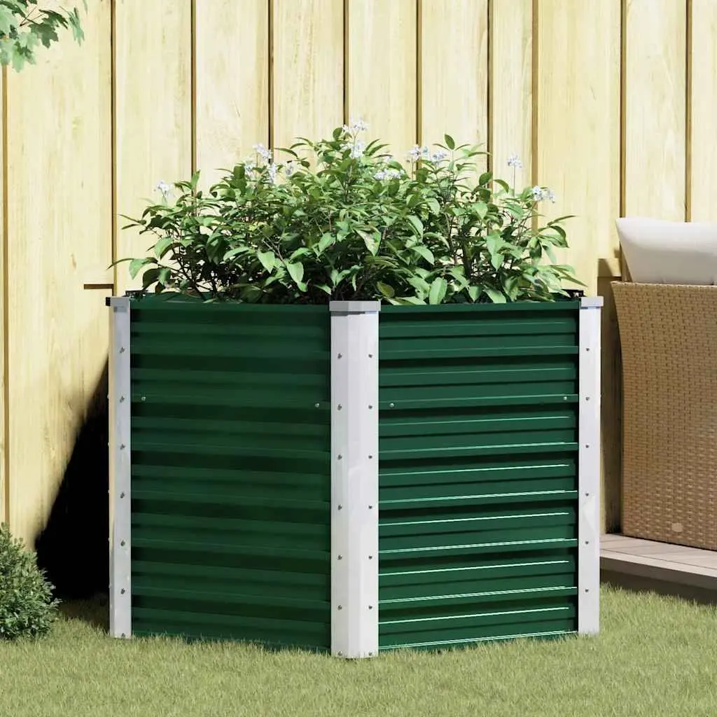 Garden Raised Bed Planter Box Metal Steel Outdoor Vegetables Flowers Herbs Patio