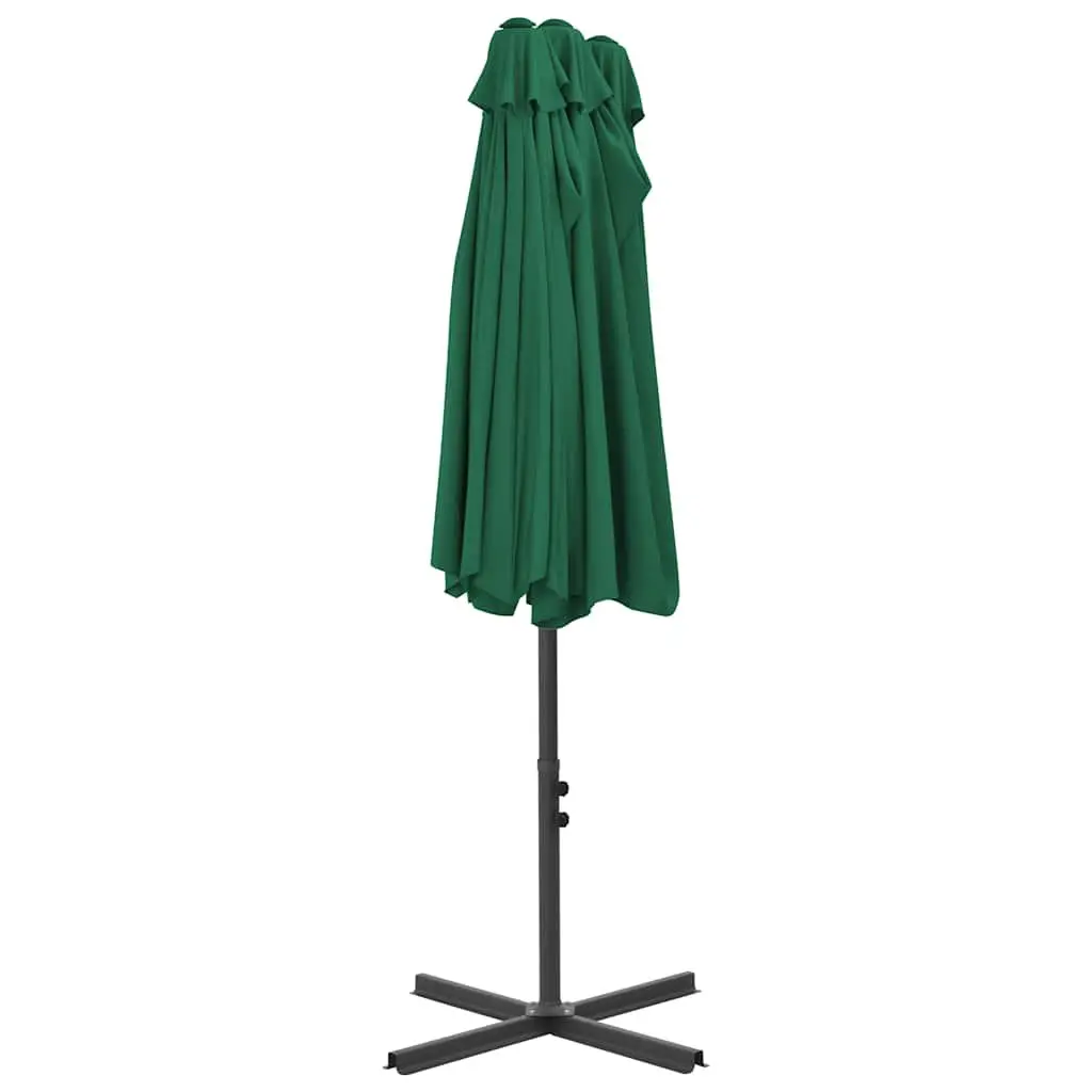 Garden Parasol Outdoor Umbrella 460x270cm Crank Mechanism Double Top Shade