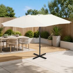 Garden Parasol Umbrella Dimensions 460x270cm in Beige