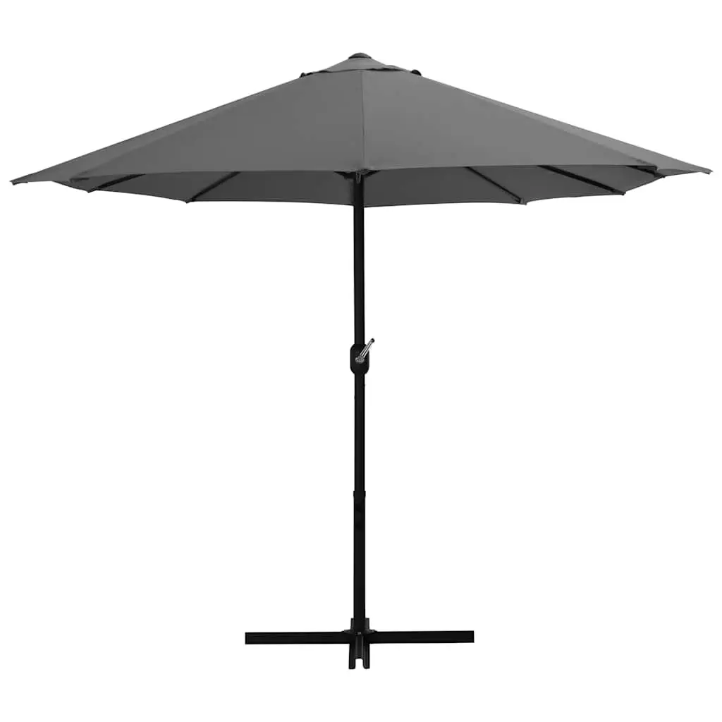 Double-Top Garden Parasol Outdoor Sunshade 460x270cm Crank Anthracite