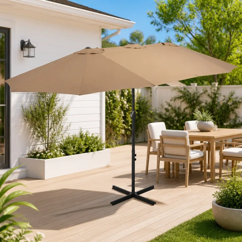 Garden Parasol Outdoor Sunshade 460x270 cm