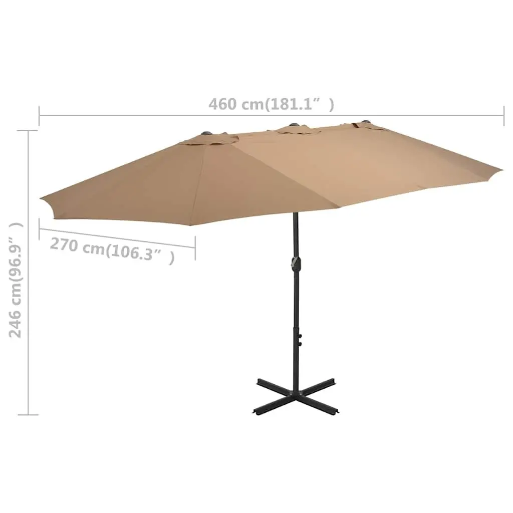 Garden Parasol Outdoor Sunshade 460x270 cm