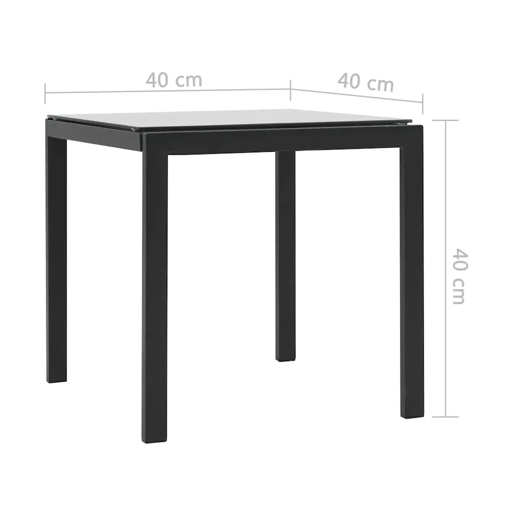 Sun Loungers Set for Outdoor Garden Patio 2 Piece with Side Table