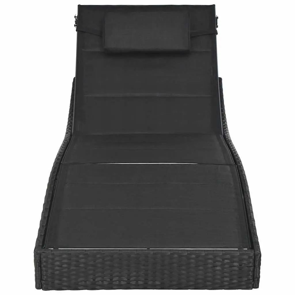 Adjustable Outdoor Rattan Sun Lounger
