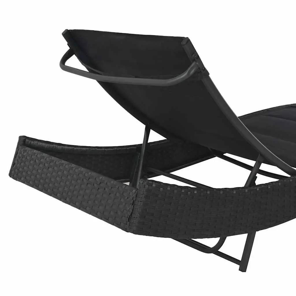 Adjustable Outdoor Rattan Sun Lounger