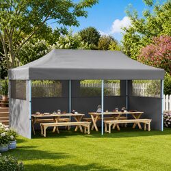 Folding Pop-Up Party Tent Specifications: 3x6m, Steel Frame