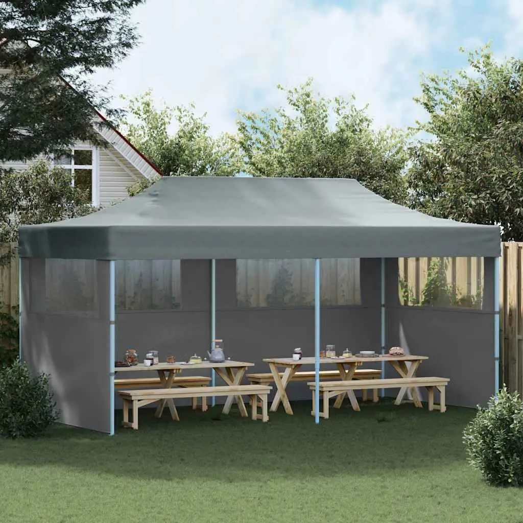 Folding Pop-Up Party Tent Outdoor Use 3x6m with Removable Sidewalls