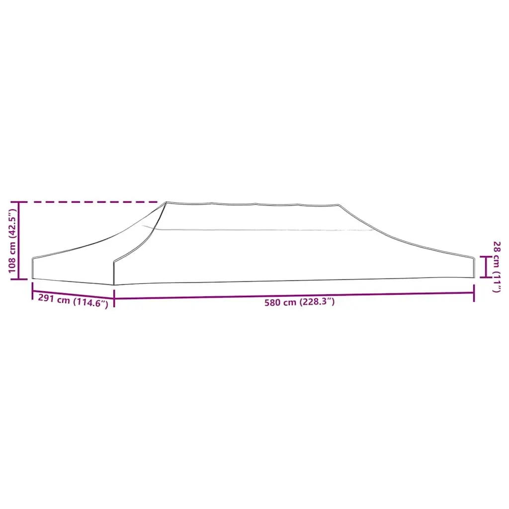 3x6 m Party Tent Canopy in Anthracite for Easy Setup