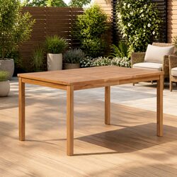Dining Table Specifications: Solid Teak Wood 150x90x77 cm