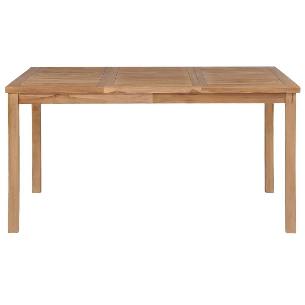 Outdoor Dining Table 150x90x77 cm Solid Teak Wood Garden Patio Furniture