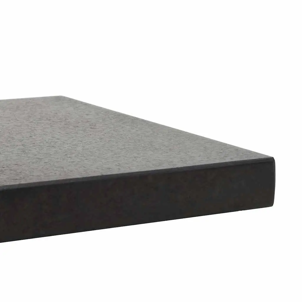 Black Granite Parasol Base with Stainless Steel Tube