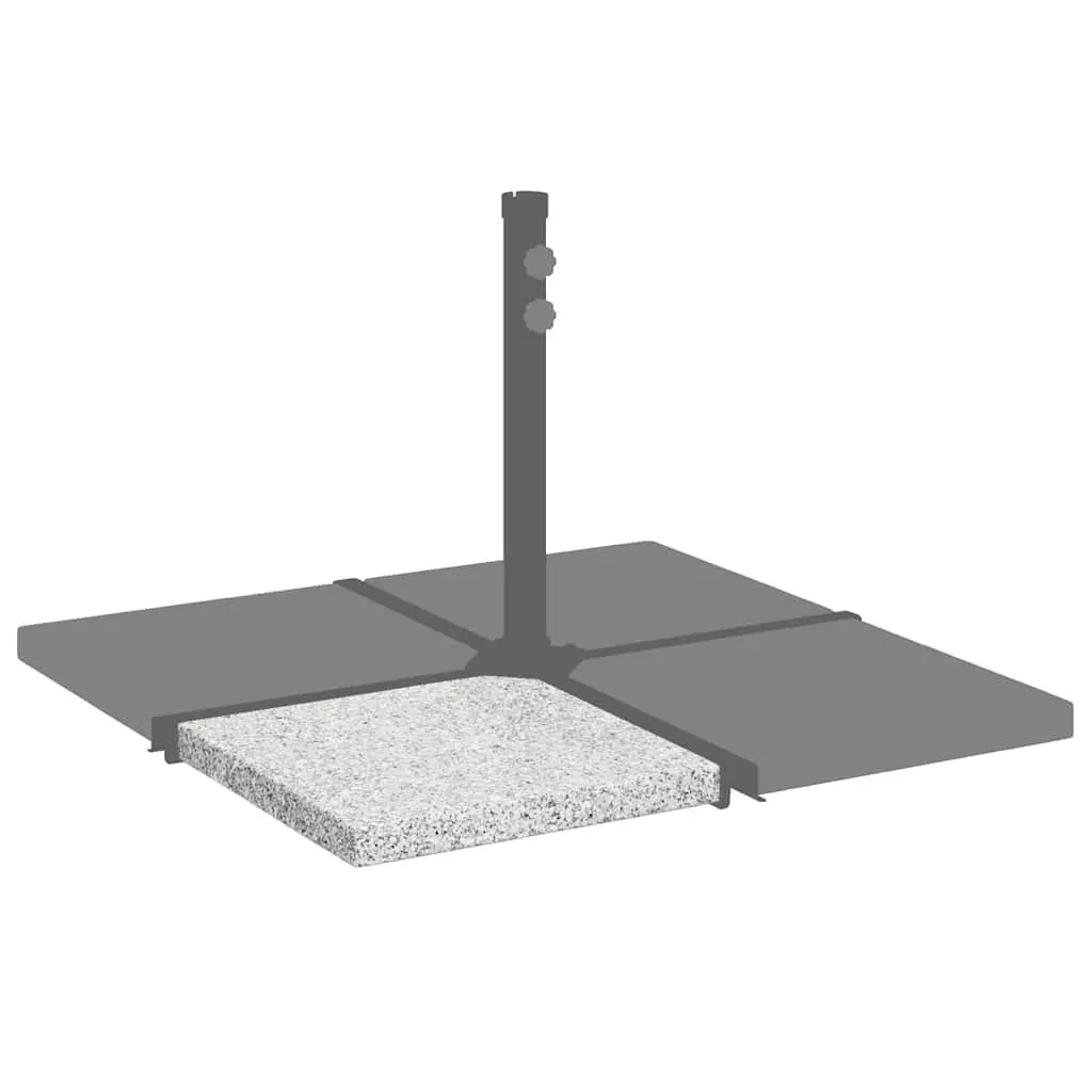 25 kg Square Grey Umbrella Weight Plate