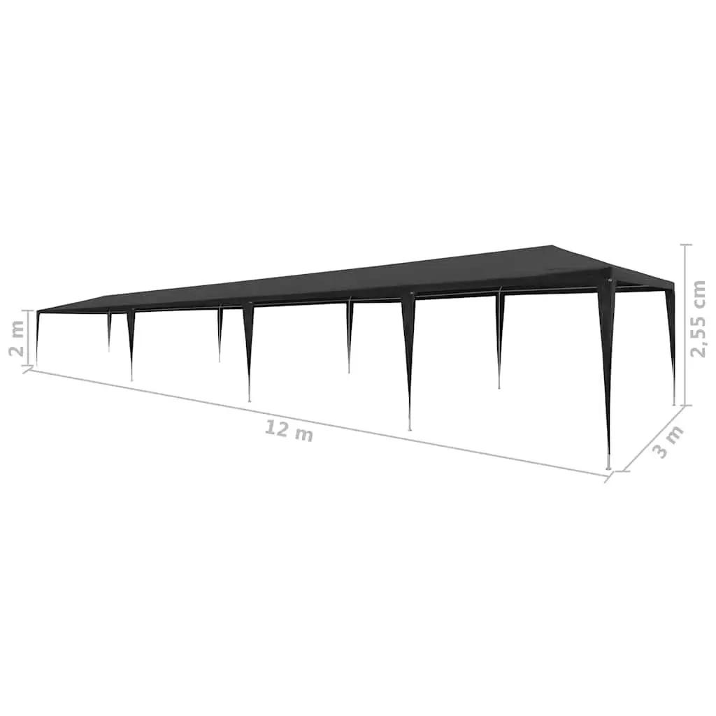 Party Tent Outdoor 3x12 m Garden Canopy Gazebo Shelter