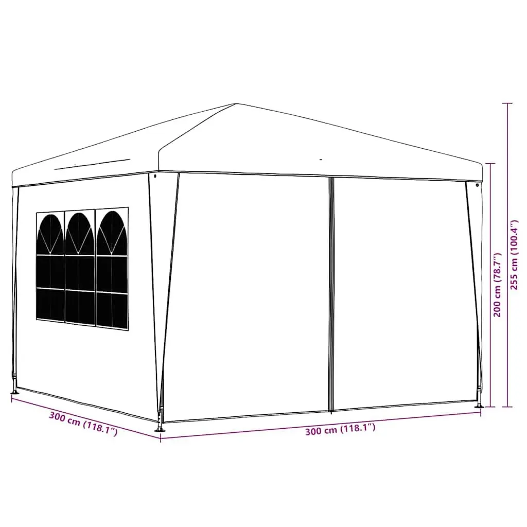 3x3 m White Outdoor Party Tent