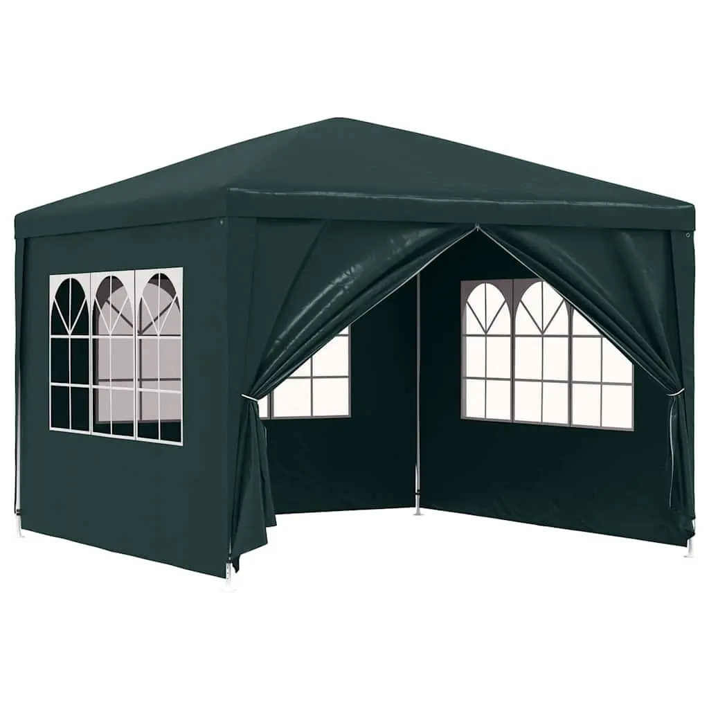 Party Tent Outdoor Canopy Gazebo 3x3m Green with Panels Door Windows