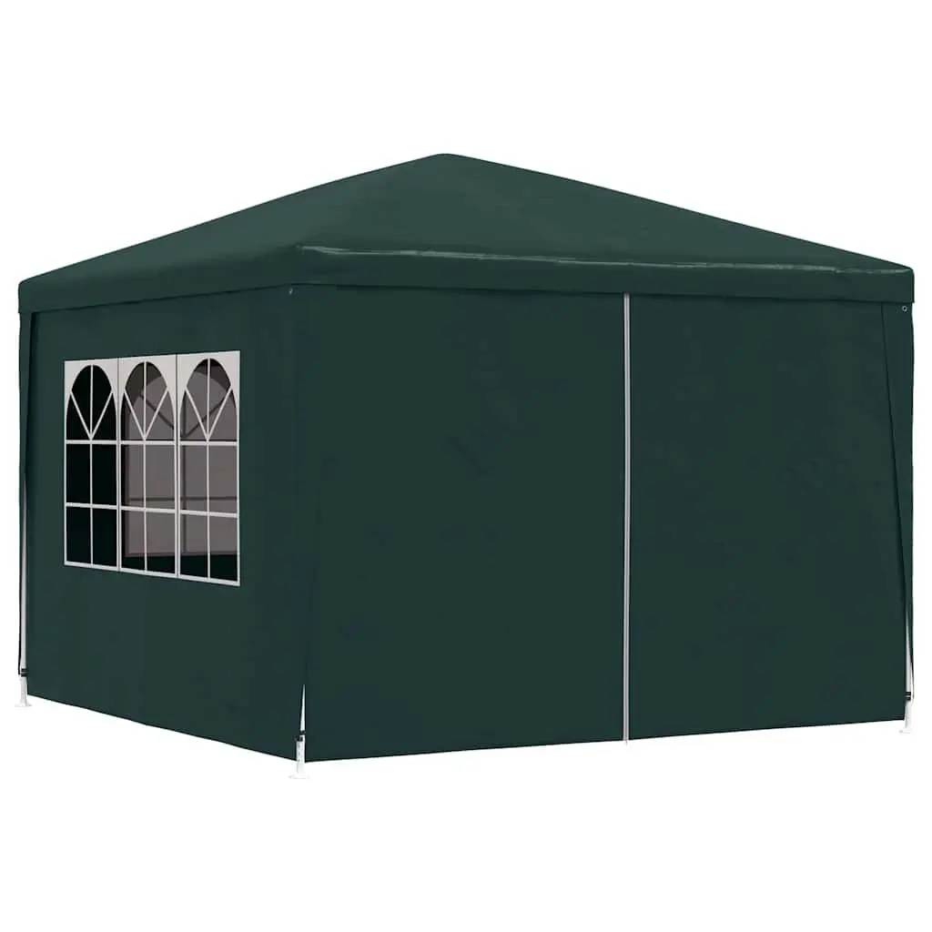 Party Tent Outdoor Canopy Gazebo 3x3m Green with Panels Door Windows