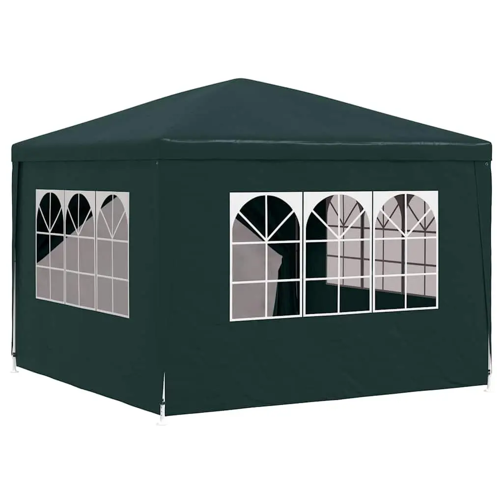 Party Tent Outdoor Canopy Gazebo 3x3m Green with Panels Door Windows
