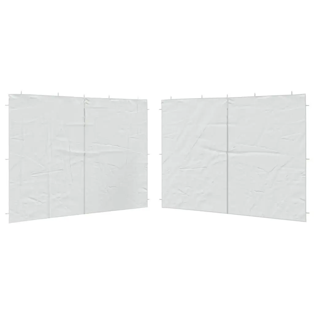 PE White Outdoor Tent Sidewall Panels, 2 Pieces