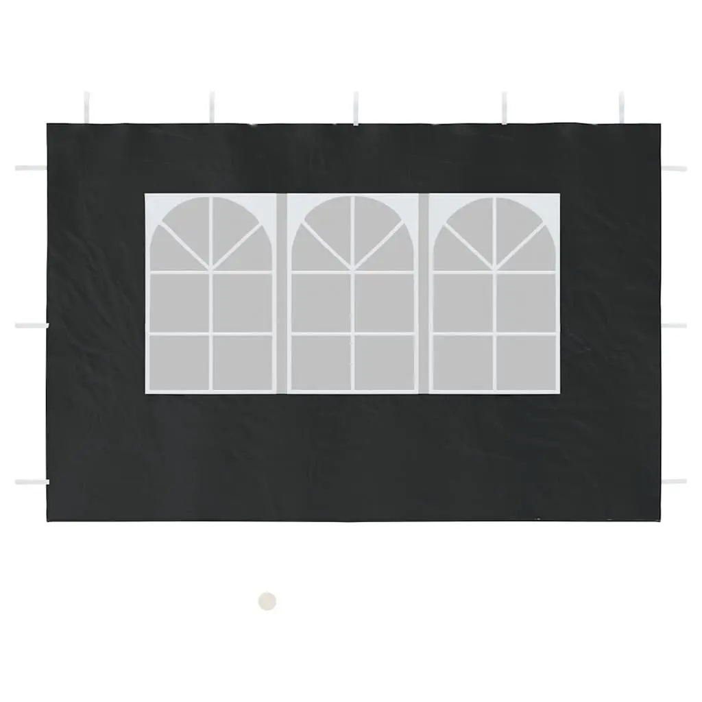 Marquee Tent Sidewall 2pcs with Window Weather-Resistant Outdoor Event Canopy