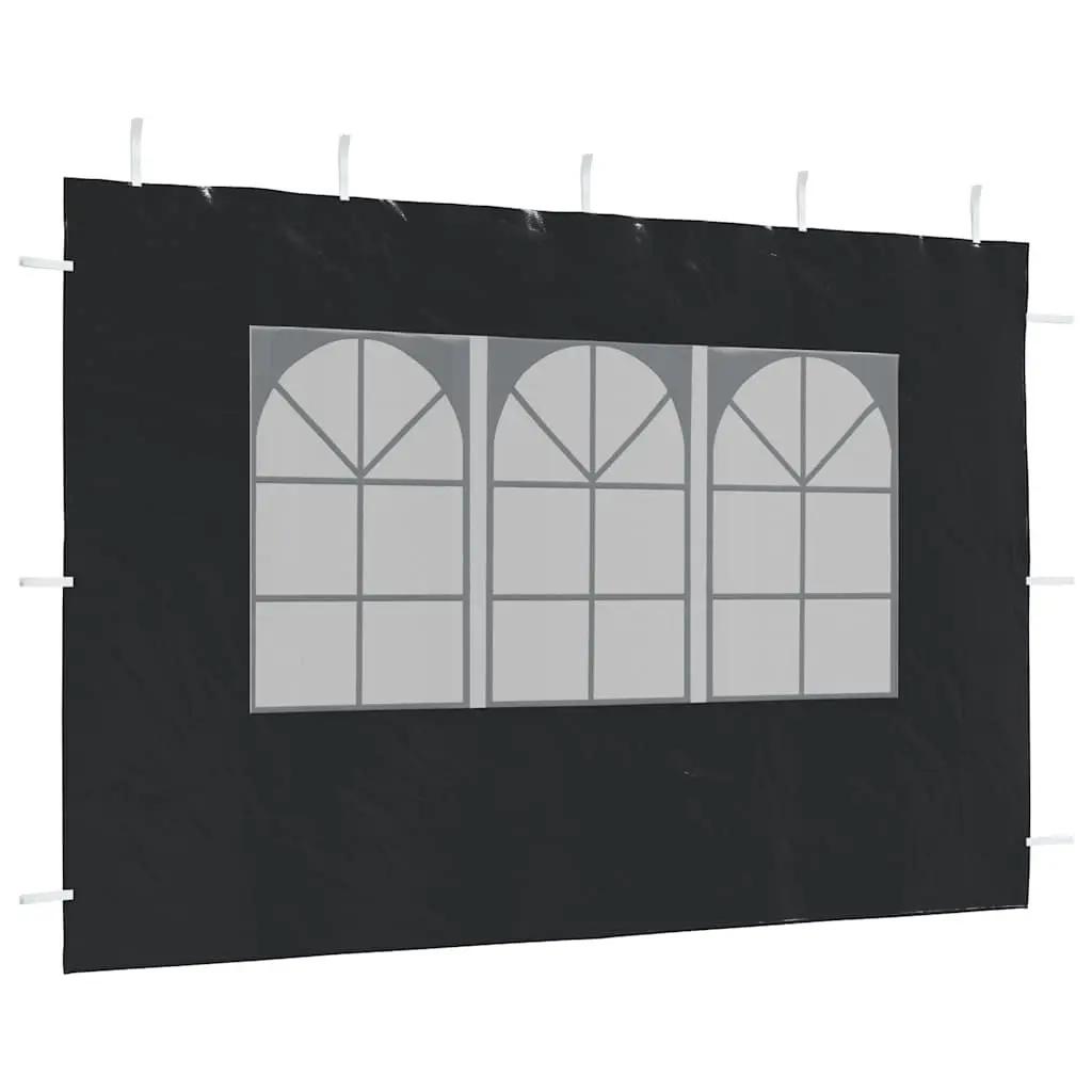 Marquee Tent Sidewall 2pcs with Window Weather-Resistant Outdoor Event Canopy
