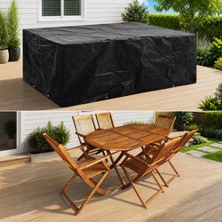 Black Outdoor Furniture Cover – 242x162x100 cm Specs