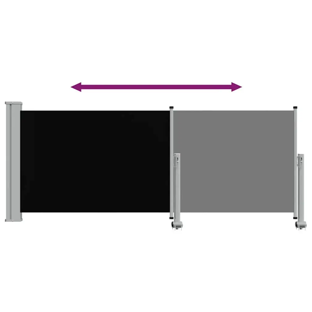 Patio Retractable Side Awning 100 x 300 cm Outdoor Privacy Screen Sunshade