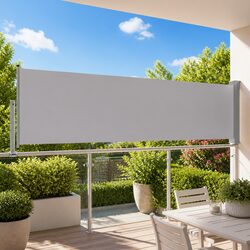 100 x 300 cm Grey Retractable Side Awning Features