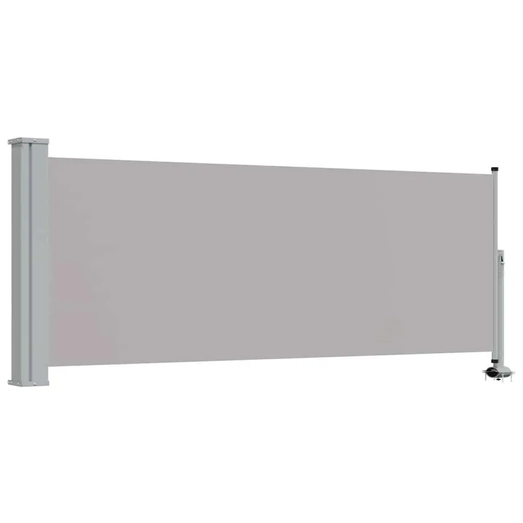 Retractable Side Awning 100 x 300 cm Patio Balcony Privacy Screen Grey Outdoor