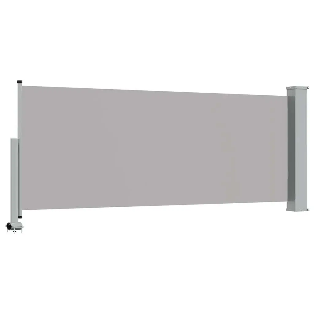 Retractable Side Awning 100 x 300 cm Patio Balcony Privacy Screen Grey Outdoor