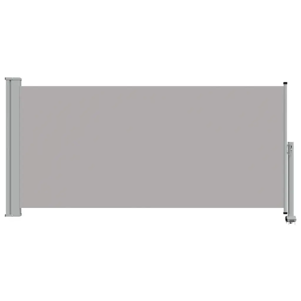 Retractable Side Awning for Patio 120 x 300 cm Grey Outdoor Privacy Shade