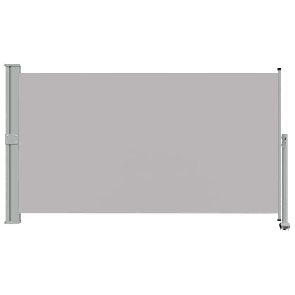 Retractable Side Awning 140 x 300 cm Patio Balcony Privacy Screen Grey Outdoor