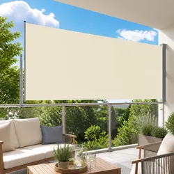 Outdoor Retractable Awning 160 x 300 cm Cream