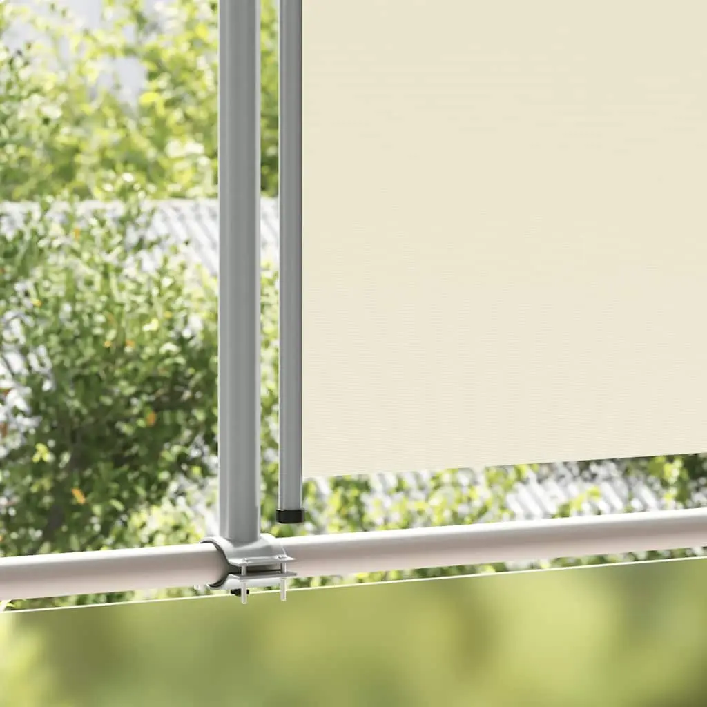 Retractable Side Awning for Patio 160 x 300 cm Outdoor Sunshade Privacy Screen Cream