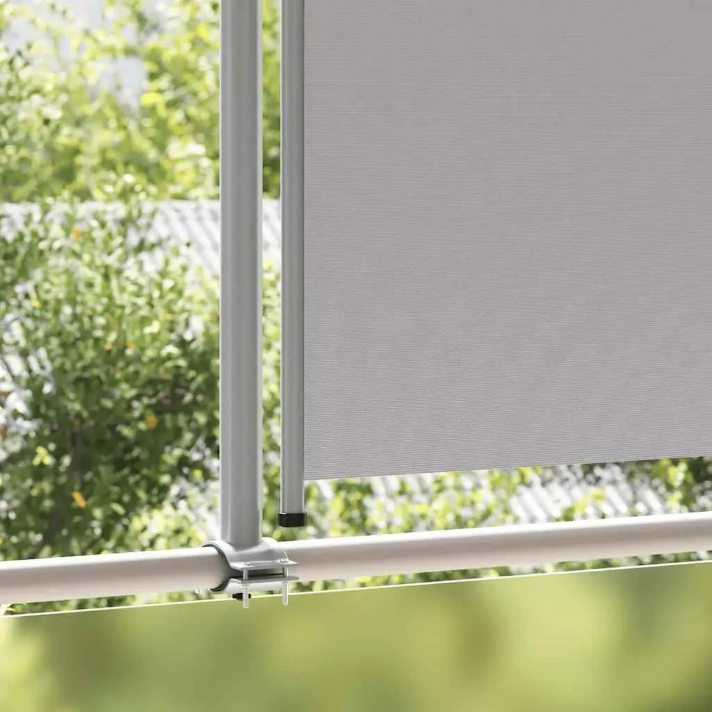 Retractable Side Awning for Patio 160 x 300 cm Grey Outdoor Privacy Screen Shade