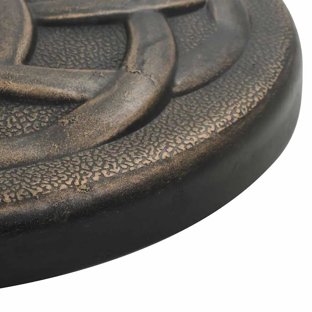 Parasol Base Outdoor Umbrella Stand Round Polyresin Garden Patio