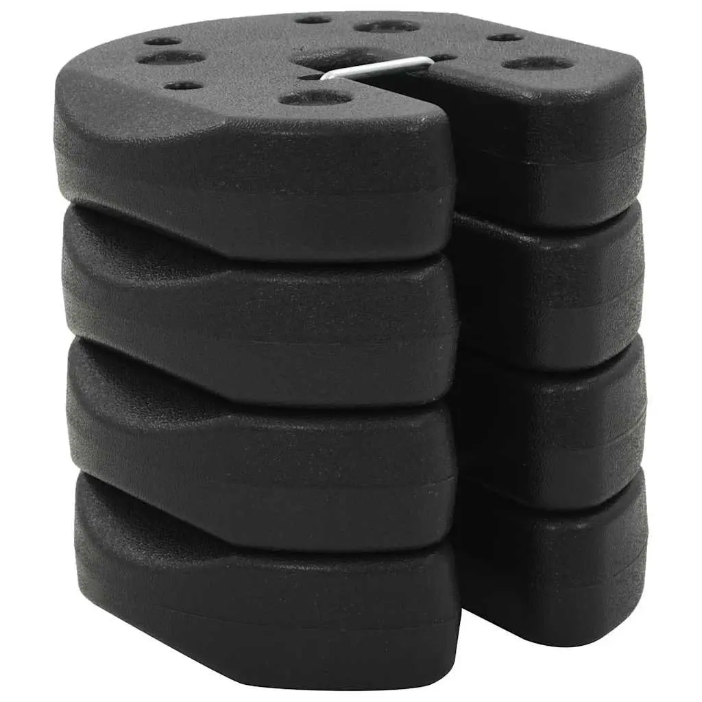 Concrete Gazebo Weight Plates 4 Pack Black Outdoor Tent Stabiliser Stackable
