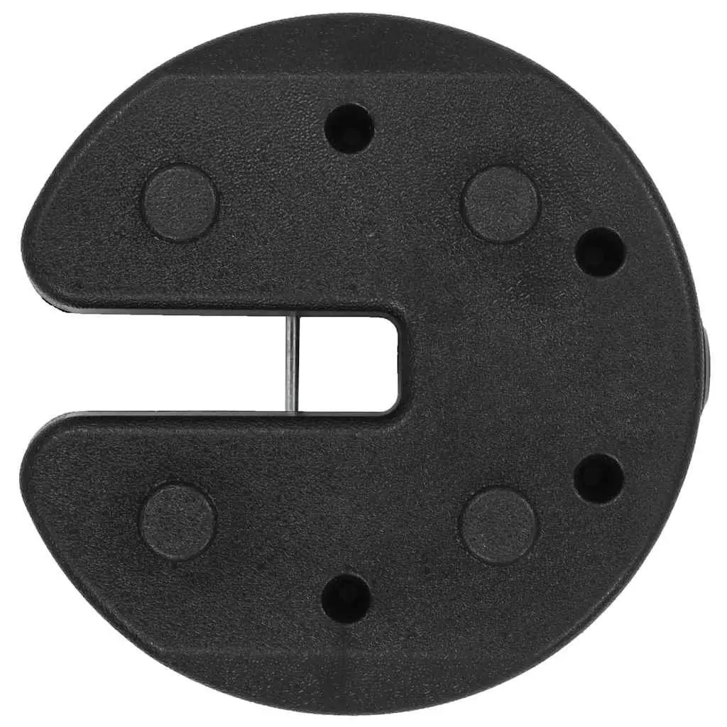 Concrete Gazebo Weight Plates 4 Pack Black Outdoor Tent Stabiliser Stackable