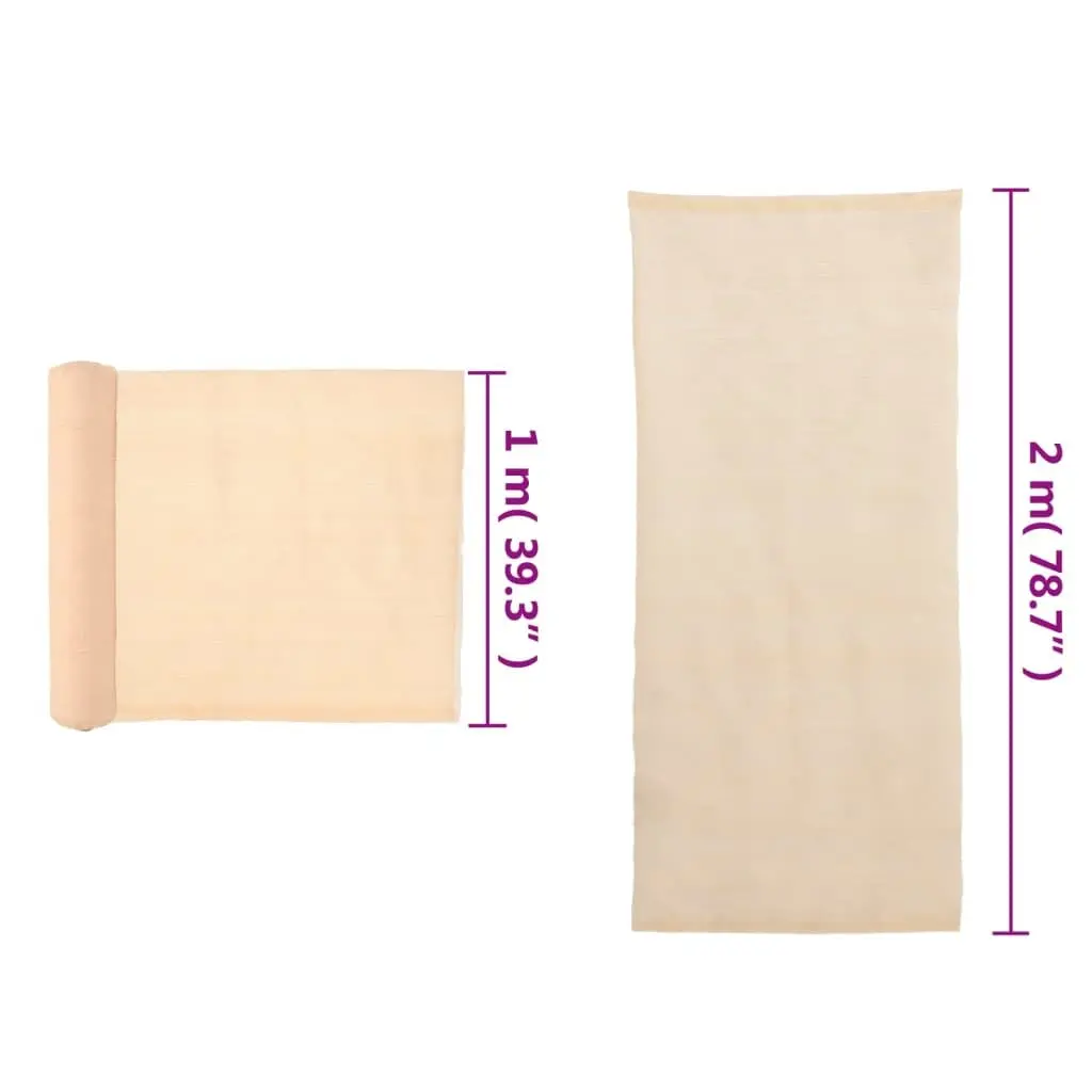 Beige HDPE Privacy Net 2x10m