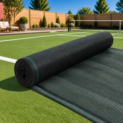 Tennis Court Windbreak Screen 2x25m HDPE Green