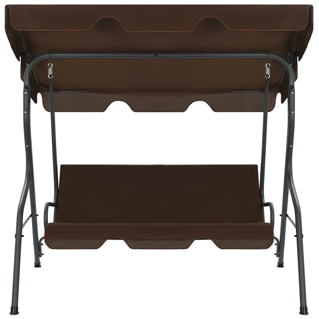 Garden Swing Bench Outdoor Patio Furniture Brown 170 x 110 x 153 cm