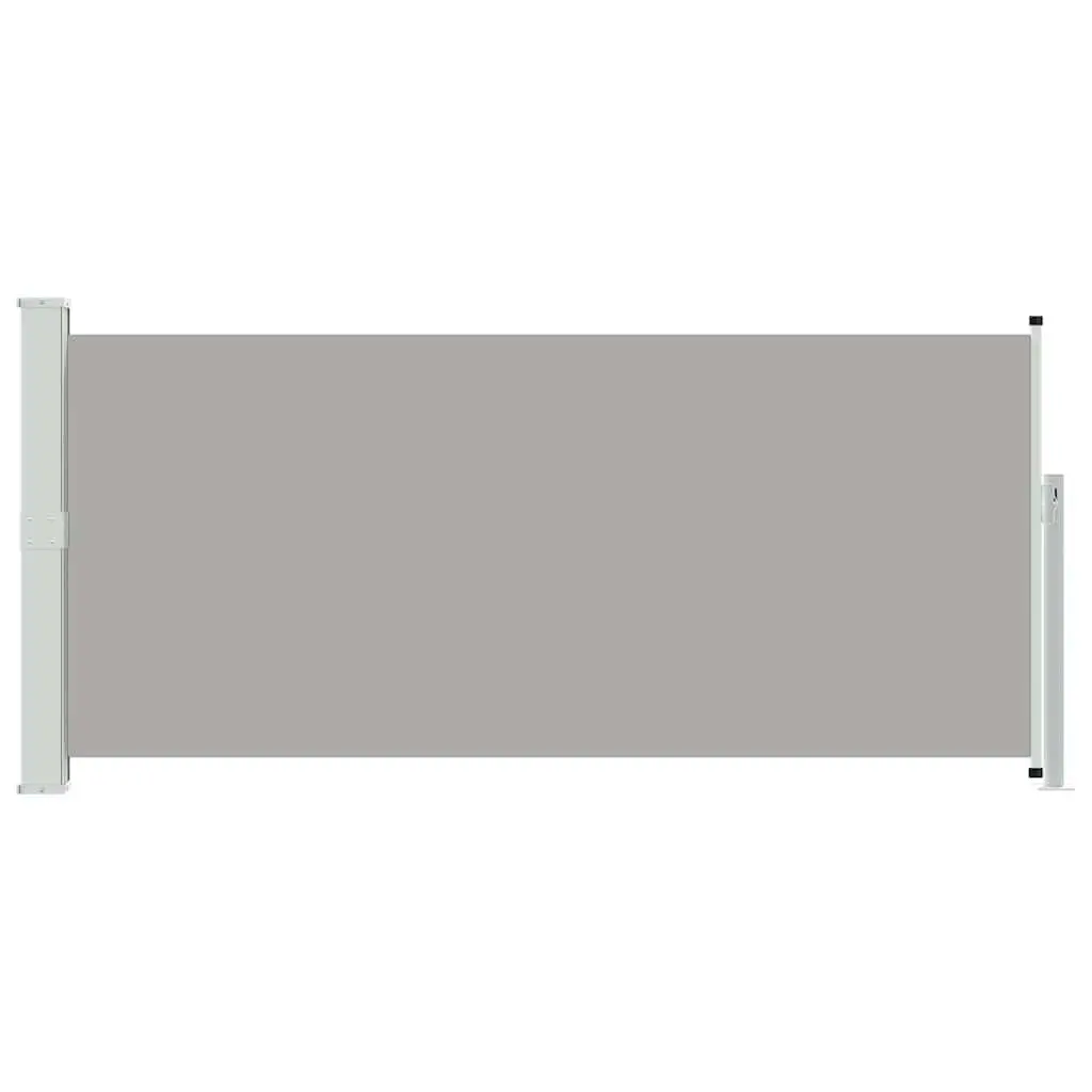 Retractable Side Awning for Outdoor Patio Garden 140 x 300 cm Grey