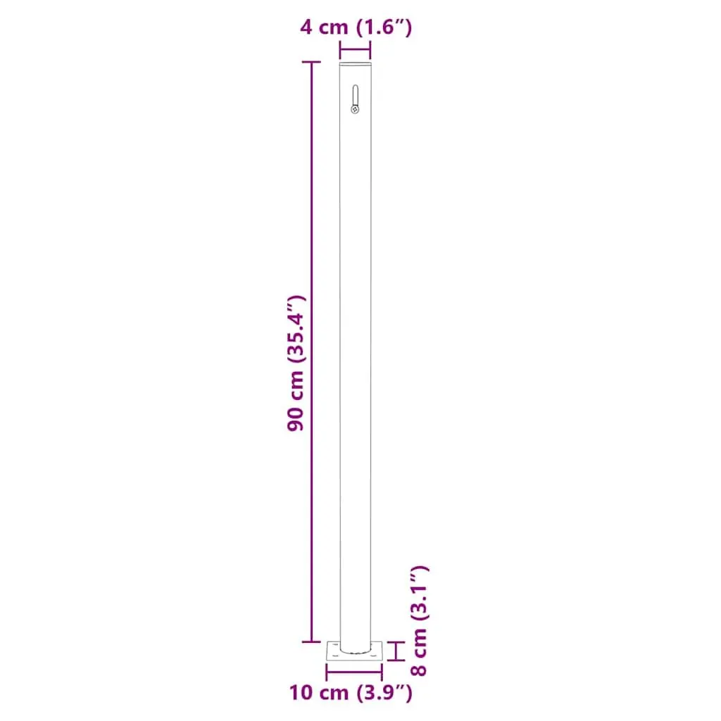 Retractable Side Awning for Outdoor Patio Garden 140 x 300 cm Grey