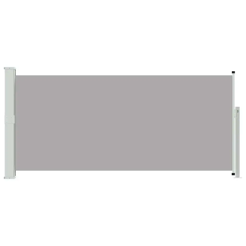 Retractable Side Awning for Outdoor Patio Garden 140 x 300 cm Grey