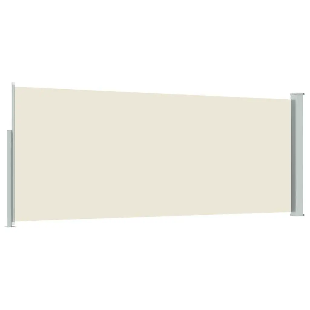 Retractable Side Awning 120 x 300 cm Cream